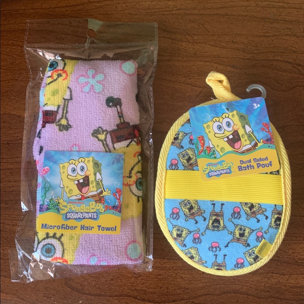 It’s bundle time! NWOT SpongeBob SquarePants 2pc Bath Time Set